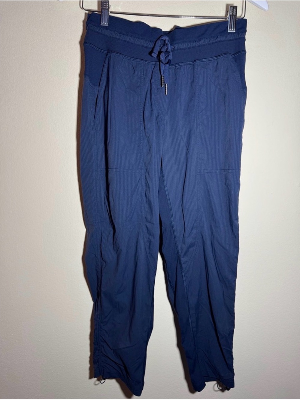 Lululemon Dance Studio Navy Drawstring Pants Cropped 25” Sz6